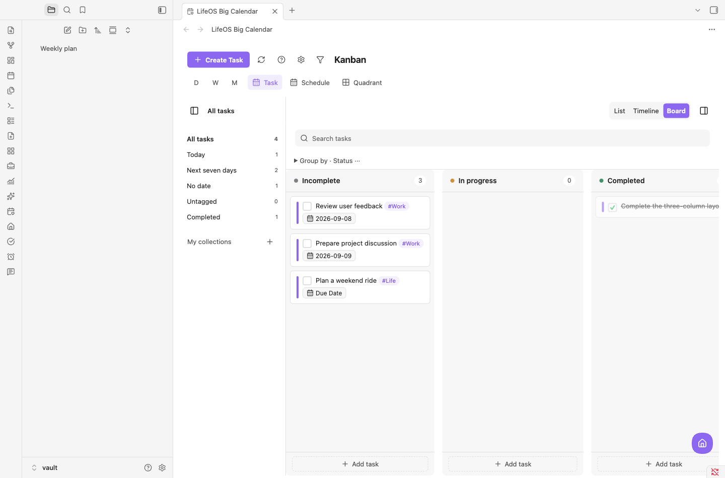 Task board